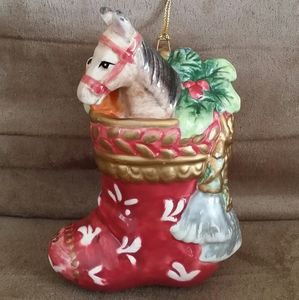 Fitz And Floyd 2002 Ceramic Christmas Ornament